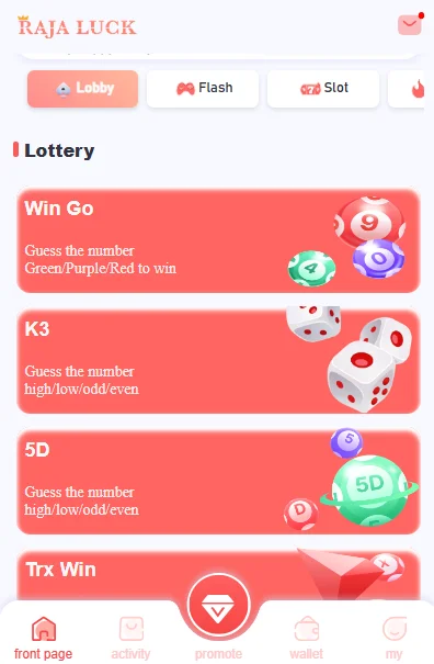 Raja Luck Lottery Games